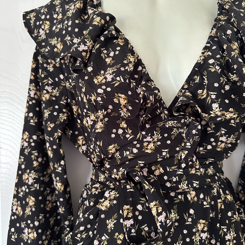 Long Sleeve Maxi Floral Dress